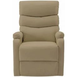 HAPPYSHOPPING Fauteuil Inclinable De Massage Cappuccino Similicuir 10 HAPPYSHOPPING Fauteuil Inclinable De Massage Cappuccino Similicuir -Pas Cher Fauteuil Magasin 40271914 4