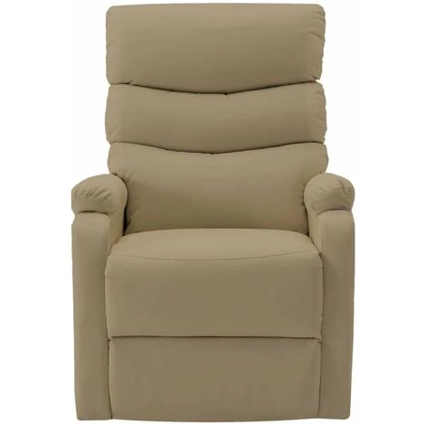 HAPPYSHOPPING Fauteuil Inclinable De Massage Cappuccino Similicuir 6 HAPPYSHOPPING Fauteuil Inclinable De Massage Cappuccino Similicuir – Image 4