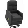HAPPYSHOPPING Fauteuil Inclinable De Massage Gris Fonce Tissu 2 HAPPYSHOPPING Fauteuil Inclinable De Massage Gris Fonce Tissu -Pas Cher Fauteuil Magasin 40271984 1