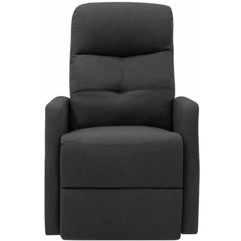 HAPPYSHOPPING Fauteuil Inclinable De Massage Gris Fonce Tissu 6 HAPPYSHOPPING Fauteuil Inclinable De Massage Gris Fonce Tissu – Image 4