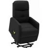HAPPYSHOPPING Fauteuil Inclinable De Massage Noir Tissu 2 HAPPYSHOPPING Fauteuil Inclinable De Massage Noir Tissu -Pas Cher Fauteuil Magasin 40271991 1