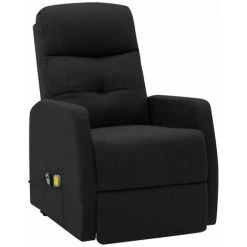HAPPYSHOPPING Fauteuil Inclinable De Massage Noir Tissu 9 HAPPYSHOPPING Fauteuil Inclinable De Massage Noir Tissu -Pas Cher Fauteuil Magasin 40271991 3