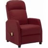 HAPPYSHOPPING Fauteuil De Massage Inclinable Rouge Bordeaux Similicuir 1 HAPPYSHOPPING Fauteuil De Massage Inclinable Rouge Bordeaux Similicuir -Pas Cher Fauteuil Magasin 40272066 1