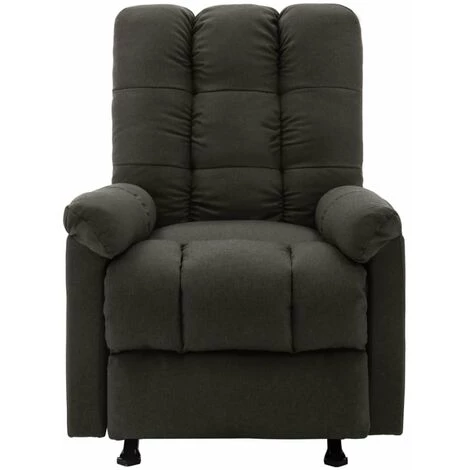 HAPPYSHOPPING Fauteuil De Massage Inclinable Taupe Tissu 5 HAPPYSHOPPING Fauteuil De Massage Inclinable Taupe Tissu – Image 3