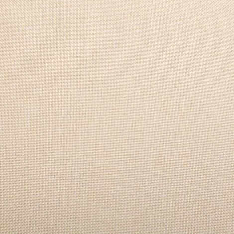 HAPPYSHOPPING Fauteuil De Massage Inclinable Creme Tissu 4 HAPPYSHOPPING Fauteuil De Massage Inclinable Creme Tissu – Image 2