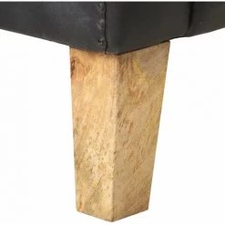 HAPPYSHOPPING Fauteuil Noir Cuir Veritable -Pas Cher Fauteuil Magasin 40272919 5