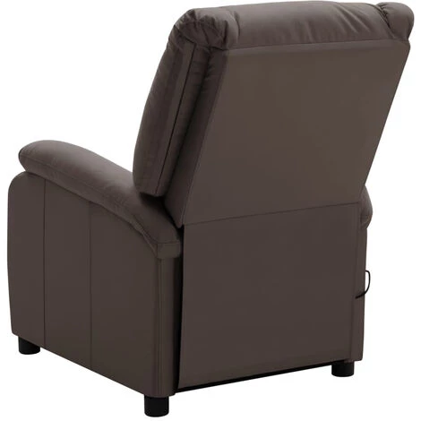 HAPPYSHOPPING Fauteuil De Massage Inclinable Marron Similicuir 7 HAPPYSHOPPING Fauteuil De Massage Inclinable Marron Similicuir – Image 5