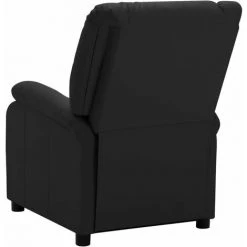 HAPPYSHOPPING Fauteuil TV Noir Similicuir -Pas Cher Fauteuil Magasin 40273158 3