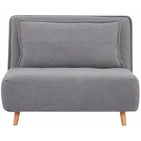 RED DECO Fauteuil Convertible ANTONE Gris Polyester L108cm - Gris 3 RED DECO Fauteuil Convertible ANTONE Gris Polyester L108cm - Gris