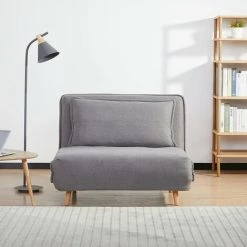 RED DECO Fauteuil Convertible ANTONE Gris Polyester L108cm - Gris 8 RED DECO Fauteuil Convertible ANTONE Gris Polyester L108cm - Gris -Pas Cher Fauteuil Magasin 40361161 2