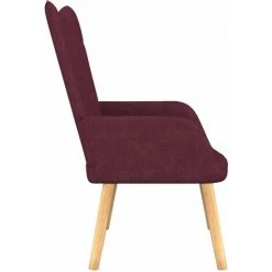 Chaise De Relaxation Et Tabouret 62x68,5x96 Cm Tissu Violet VidaXL -Pas Cher Fauteuil Magasin 40452663 4