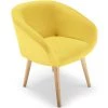 LES TENDANCES Fauteuil Scandinave Jaune Fanica 2 LES TENDANCES Fauteuil Scandinave Jaune Fanica -Pas Cher Fauteuil Magasin 40647352 1