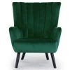 LES TENDANCES Fauteuil Chic Velours Vert Kamps -Pas Cher Fauteuil Magasin 40648204 1
