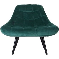 LES TENDANCES Fauteuil Large Velours Vert Et Pieds Bois Noir Méli - Lot De 2 9 LES TENDANCES Fauteuil Large Velours Vert Et Pieds Bois Noir Méli - Lot De 2 -Pas Cher Fauteuil Magasin 40688909 3