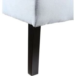 LES TENDANCES Fauteuil Tissu Bleu Et Pieds Bois Massif Noir Berrie -Pas Cher Fauteuil Magasin 40697221 3