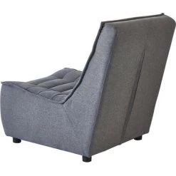 LES TENDANCES Fauteuil Tissu Anthracite Florisma -Pas Cher Fauteuil Magasin 40714043 4