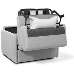 LES TENDANCES Fauteuil Convertible Rapido En Tissu Gris Clair - Matelas 100x190 Cm Ibiza 9 LES TENDANCES Fauteuil Convertible Rapido En Tissu Gris Clair - Matelas 100x190 Cm Ibiza -Pas Cher Fauteuil Magasin 40716313 3