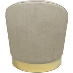 LES TENDANCES Fauteuil Design Velours Beige Et Pied Métal Doré Tyris 10 LES TENDANCES Fauteuil Design Velours Beige Et Pied Métal Doré Tyris -Pas Cher Fauteuil Magasin 40718347 4