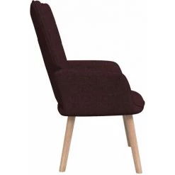 Chaise De Relaxation Et Tabouret 62x68,5x96 Cm Tissu Violet VidaXL -Pas Cher Fauteuil Magasin 40756129 3