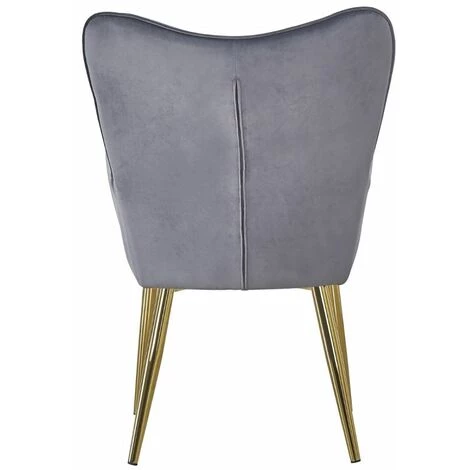 Paris Prix - Fauteuil Scandinave Velours "dolna" 100cm Argent 6 Paris Prix - Fauteuil Scandinave Velours "dolna" 100cm Argent – Image 4