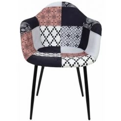 Paris Prix - Lot De 2 Fauteuils Patchwork "mirage" 84cm Multicolore -Pas Cher Fauteuil Magasin 40775089 3