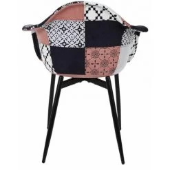 Paris Prix - Lot De 2 Fauteuils Patchwork "mirage" 84cm Multicolore -Pas Cher Fauteuil Magasin 40775089 4