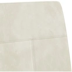 Chaise Cantilever Velours Blanc Crème VidaXL -Pas Cher Fauteuil Magasin 40910471 5
