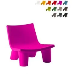 Fauteuil De Salon Style Afro Chaise Conception Moderne Pour Bars Maison Locaux Slide Low Lita | Fucsia