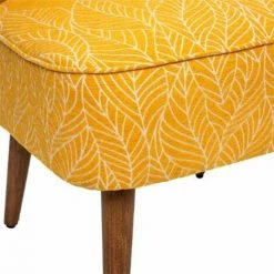 ATMOSPHERA, CRŽATEUR D'INTŽRIEUR Fauteuil Design à Motifs "Chiara" 79cm Ocre -Pas Cher Fauteuil Magasin 41427909 3