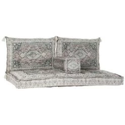 BRICOMARTEAU Fauteuil DKD Home Decor Vert Coton (4 Pcs)