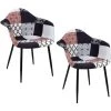 THE HOME DECO FACTORY Lot De 2 Fauteuils Patchwork Mirage Home Deco Factory -Pas Cher Fauteuil Magasin 41828866 1