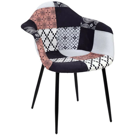 THE HOME DECO FACTORY Lot De 2 Fauteuils Patchwork Mirage Home Deco Factory 7 THE HOME DECO FACTORY Lot De 2 Fauteuils Patchwork Mirage Home Deco Factory – Image 5