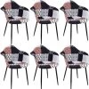 THE HOME DECO FACTORY Lot De 6 Fauteuils Patchwork Mirage Home Deco Factory -Pas Cher Fauteuil Magasin 41828868 1