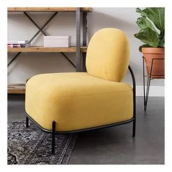 M-S Fauteuil 66x71,5x77 Cm En Tissu Jaune - CELLO