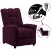 Fauteuil Inclinable électrique Tissu Violet VidaXL -Pas Cher Fauteuil Magasin 42177891 1