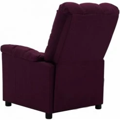 Fauteuil Inclinable électrique Tissu Violet VidaXL 11 Fauteuil Inclinable électrique Tissu Violet VidaXL -Pas Cher Fauteuil Magasin 42177891 5