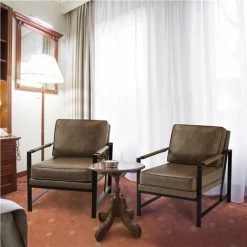 Yaheetech 2 Fauteuil De Salon Confortable Cadre Métal Fauteuil Chaise Pour Salon Chambre Salle De Séjour Bureau Intérieur 9 Yaheetech 2 Fauteuil De Salon Confortable Cadre Métal Fauteuil Chaise Pour Salon Chambre Salle De Séjour Bureau Intérieur -Pas Cher Fauteuil Magasin 42261236 3