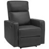BAïTA Fauteuil Relax Large LOVA En PU Noir Avec Fonction Manuel - Noir