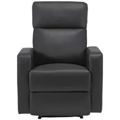 BAïTA Fauteuil Relax Large LOVA En PU Noir Avec Fonction Manuel - Noir -Pas Cher Fauteuil Magasin 42332693 5
