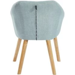 BAïTA Fauteuil HILDA En Tissu Bleu Ciel Avec Pieds En Bois - Bleu 10 BAïTA Fauteuil HILDA En Tissu Bleu Ciel Avec Pieds En Bois - Bleu -Pas Cher Fauteuil Magasin 42332696 4