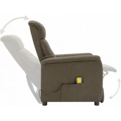 Fauteuil Inclinable électrique De Massage Similicuir Daim Taupe VidaXL 9 Fauteuil Inclinable électrique De Massage Similicuir Daim Taupe VidaXL -Pas Cher Fauteuil Magasin 42448736 3
