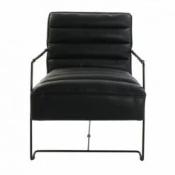 VMO HOME FAUTEUIL MÉTAL NOIR 62,5X74X80 -Pas Cher Fauteuil Magasin 42496211 2