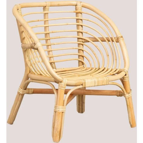 Fauteuil En Rotin Gante Kids SKLUM Rotin - Marron Naturel 3 Fauteuil En Rotin Gante Kids SKLUM Rotin - Marron Naturel