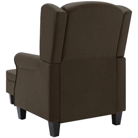 TRUE DEAL Fauteuil Avec Repose-pied Marron Tissu 7 TRUE DEAL Fauteuil Avec Repose-pied Marron Tissu – Image 5