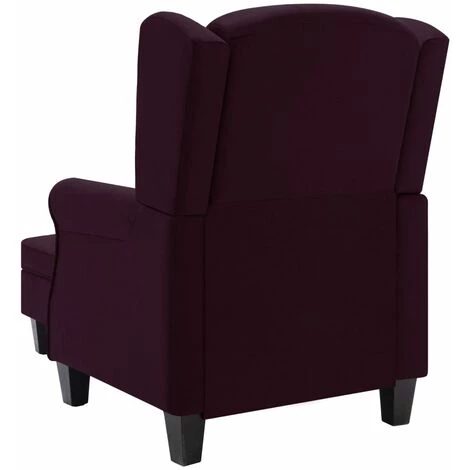 TRUE DEAL Fauteuil Avec Repose-pied Violet Tissu 7 TRUE DEAL Fauteuil Avec Repose-pied Violet Tissu – Image 5
