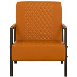 ASUPERMALL Fauteuil Marron Similicuir -Pas Cher Fauteuil Magasin 42733813 4