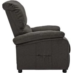 ASUPERMALL Fauteuil Inclinable Gris Fonce Tissu 9 ASUPERMALL Fauteuil Inclinable Gris Fonce Tissu -Pas Cher Fauteuil Magasin 42733827 3