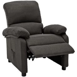 ASUPERMALL Fauteuil Inclinable Gris Fonce Tissu 10 ASUPERMALL Fauteuil Inclinable Gris Fonce Tissu -Pas Cher Fauteuil Magasin 42733827 4