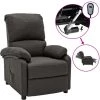 ASUPERMALL Fauteuil Inclinable Electrique Gris Fonce Tissu