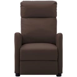 ASUPERMALL Fauteuil Inclinable Electrique De Massage Marron Similicuir -Pas Cher Fauteuil Magasin 42733841 2